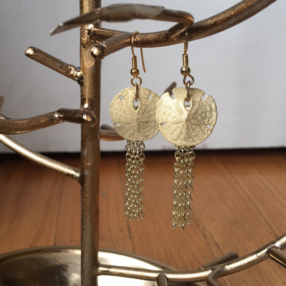 Real Sand-dollar Earings